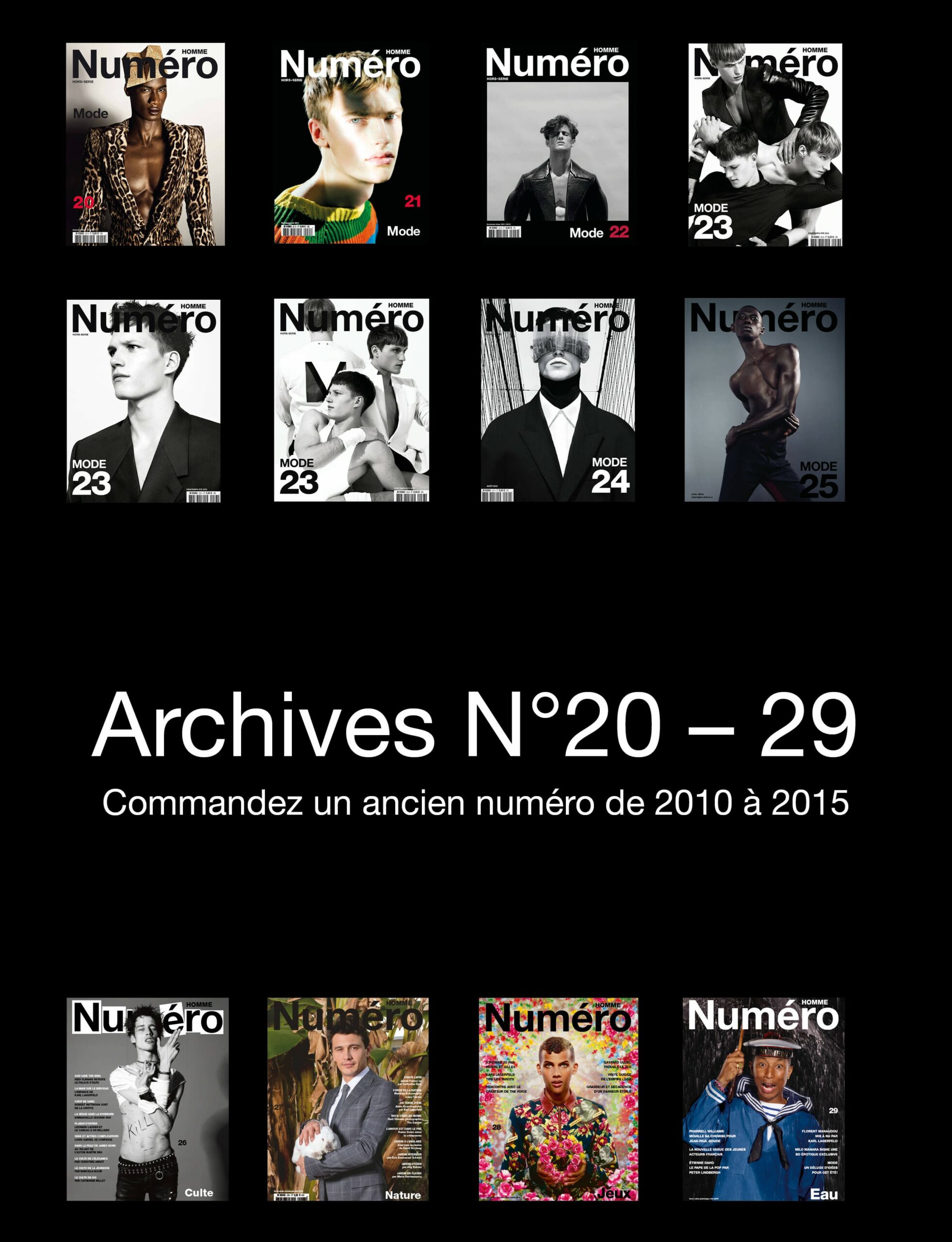 Archives HOMME du N°20 au N°29